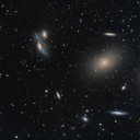 M86; M84; NGC4438; NGC4422; NGC4387 and many other GalaxiesDLSR, home made cooled; 153 x 600s. total time exposition 25 hoursNewton 200mm f.5N-EQ6 belt modSky Quality Meter 21.50 average