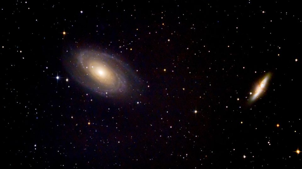 Been using the Stellarmate app for a while and have finally been able to get some images.  But what a useful app it is, all credit to the developersAttached is my take on Bode's galaxy and the cigar galaxy shot with a Canon Eos 550D on my skywatcher 200p explorer mounted on a HEQ5proWish list item for the app is night mode.Thanks again to the team for such a useful app