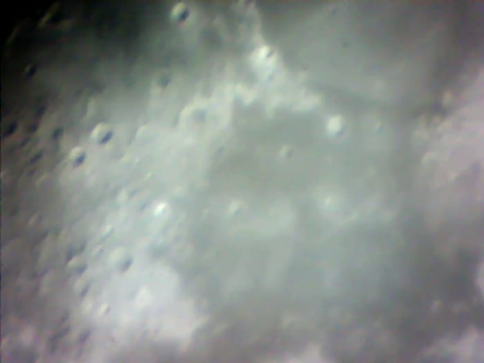 moon using webcam and telescope